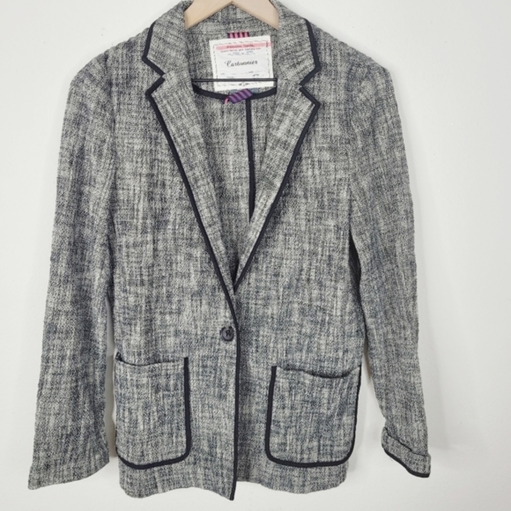 Anthropologie Cartonnier Gray Blazer Pockets